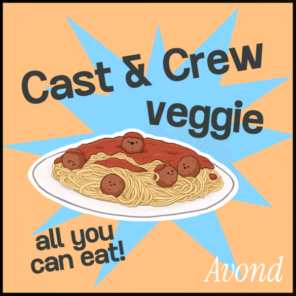 avondshift cast & crew vlees