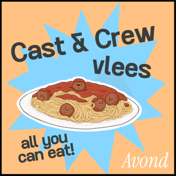 avondshift cast & crew vlees