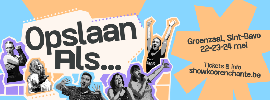Banner voor de show "Opslaan als..."