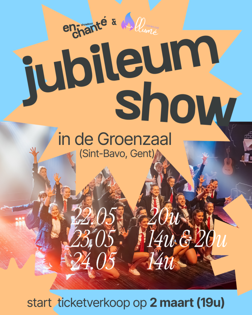 aankondiging jubileumshow in mei 2026